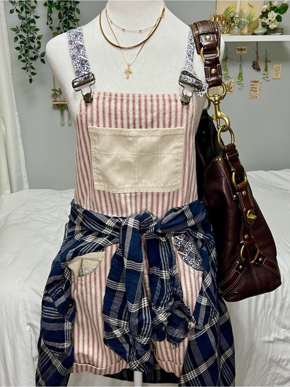 Not Guilty Red White & Blue Overalls - Size M